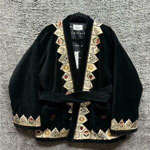 Monoki super rare limited edition “Moonlght kimono” 11/15 in Black one‎ size nwt